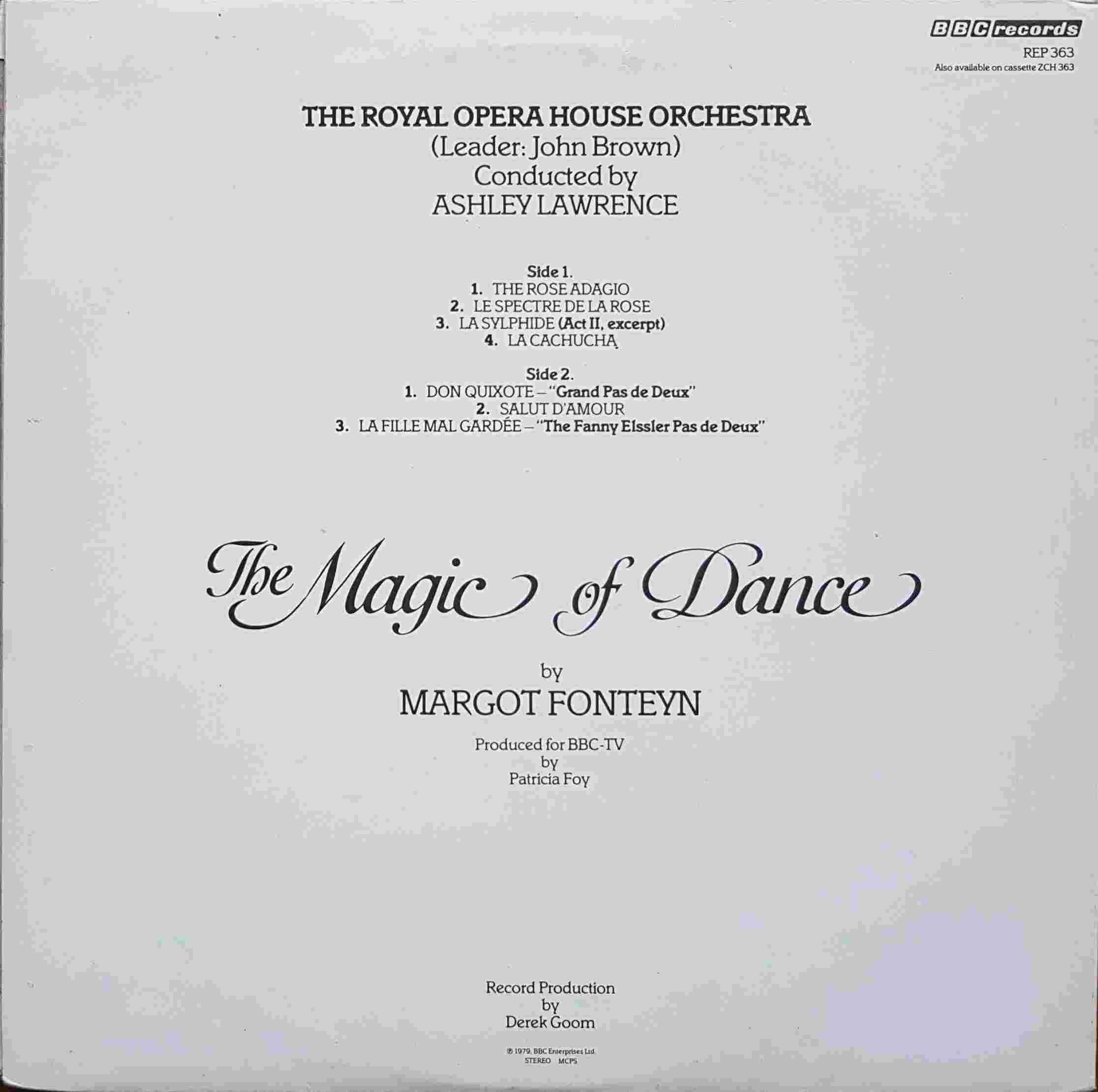 Picture of REP 363 The magic of dance by artist Margot Fonteyn from the BBC records and Tapes library